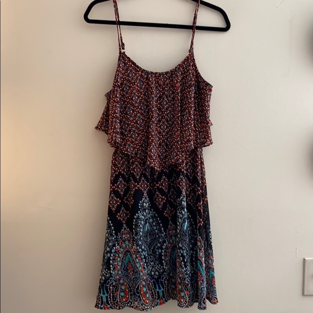 Multicolor patterned sundress